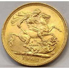 AUSTRALIA 1902 . ONE 1 SOVEREIGN . SYDNEY . GOLD